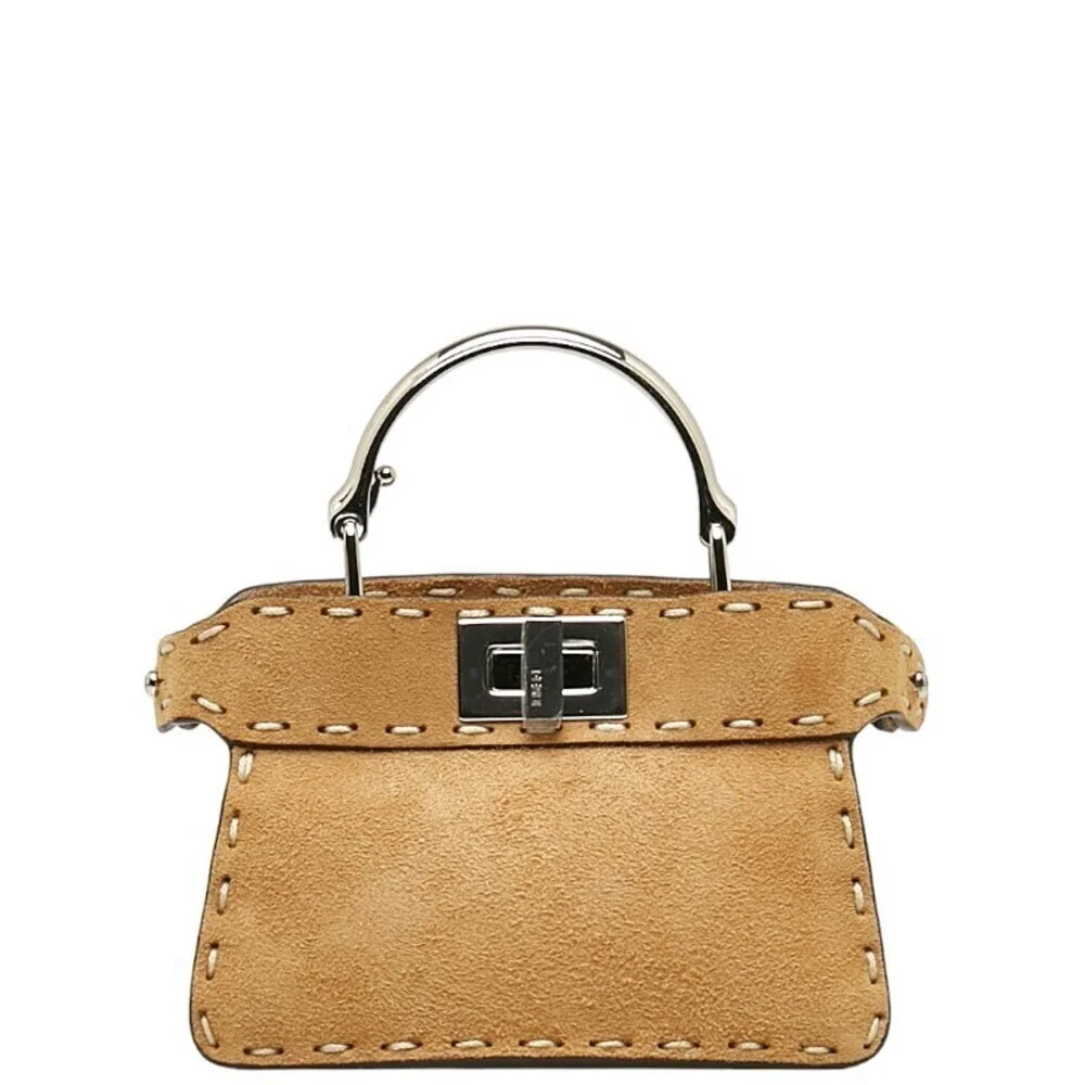 Authentic Fendi Micro Suede Peekaboo Bag - Picture 2 of 9